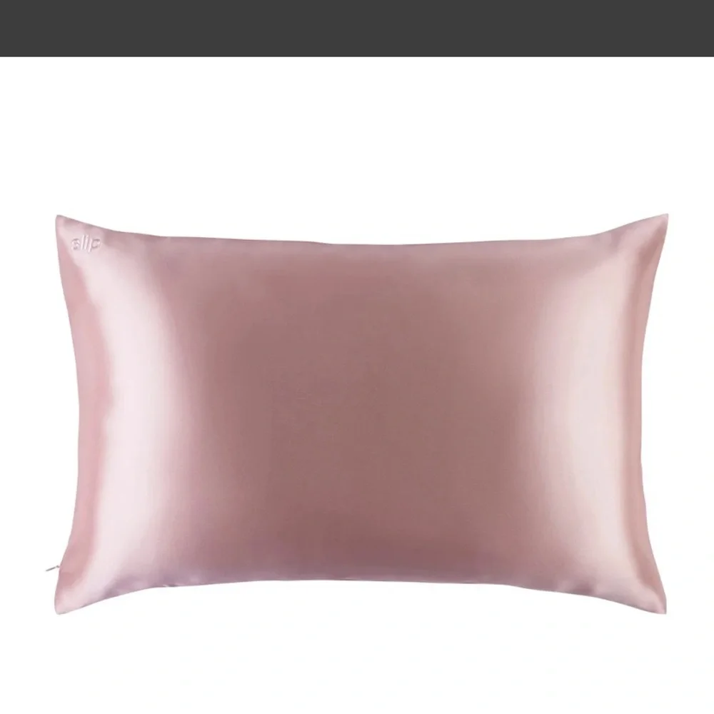 Slip pure silk pillowcase slipsilk white or pink queen standard 20” x 30”. NIB